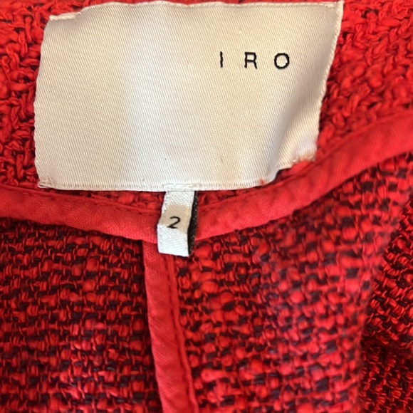 IRO Red Agnette Distressed Jacket - Picture 9 of 10